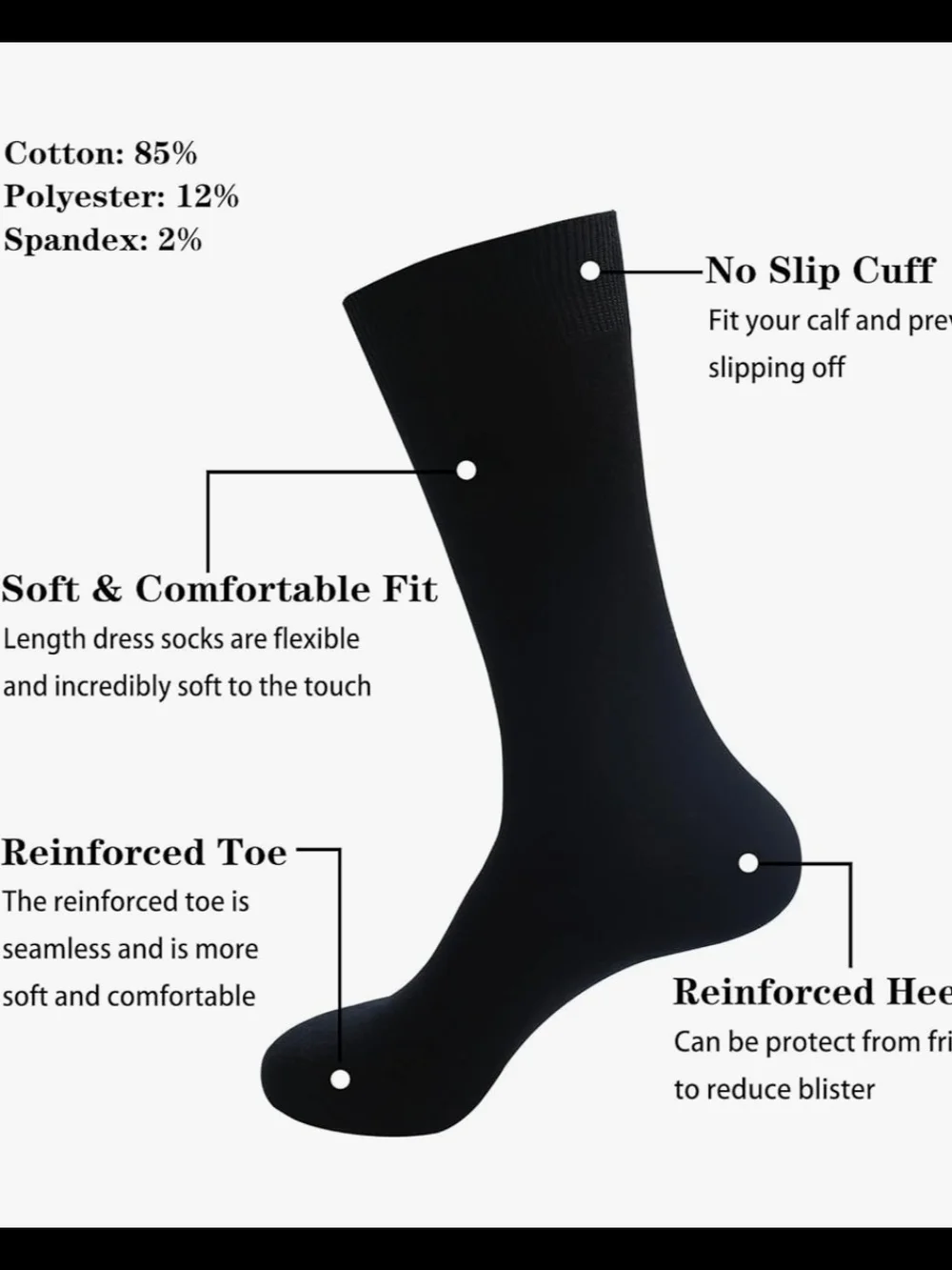 Tessuto Menswear 5-Pack Dress Crew Socks in Black and Brown Size 9-12